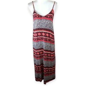 HUG MIDI/MAXI DRESS PINK & BLACK SZ.S/M EUC.